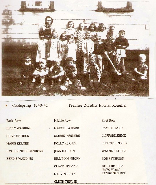 Coolspring School 1940-1941