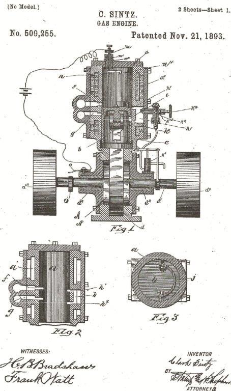 Sintz 3-Port 2-Cycle Engine Patent