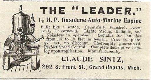 Claude Sintz Leader Engine 1906