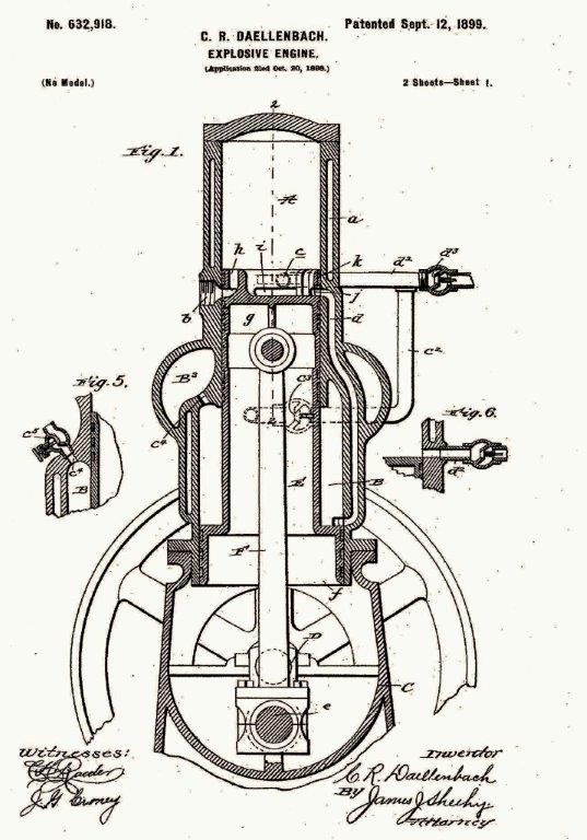 Ellwood City Engine Patent 632,918