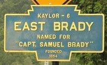 East Brady Keystone Marker