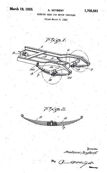 Patent for Running Gear