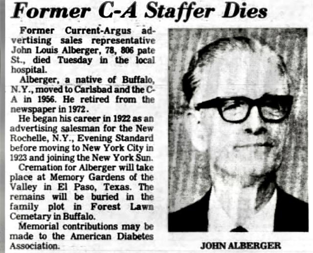 J.L. Alberger Obituary