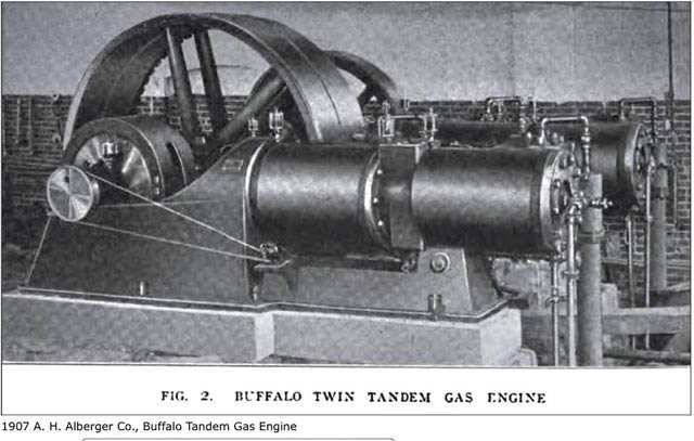 Buffalo Twin Tandem Gas Engine