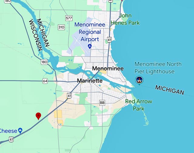 Marinette Map
