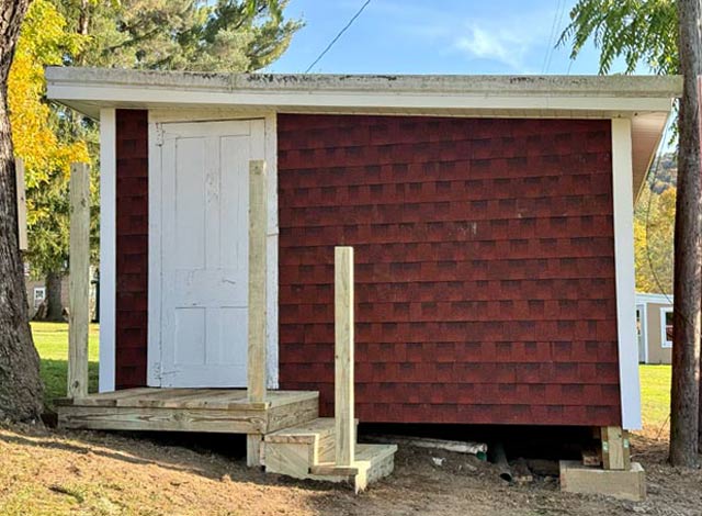 Chicken House Exterior Restored